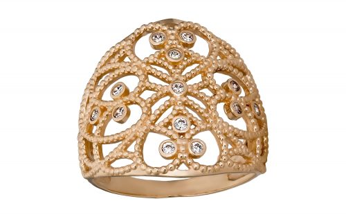 Золота каблучка КВ2659 Золотое кольцо КВ2659