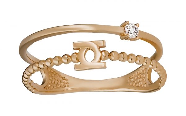 Золота каблучка КВ2661 Золотое кольцо КВ2661