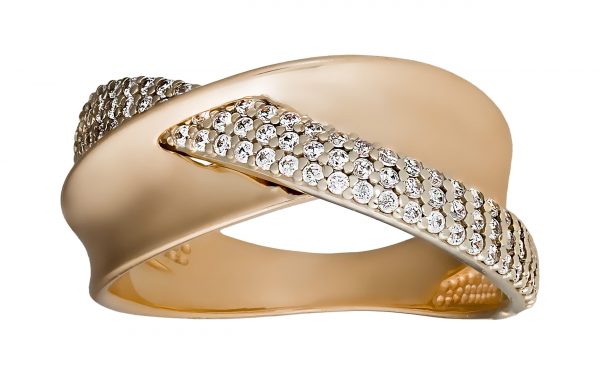 Золота каблучка КВ2699 Золотое кольцо КВ2699