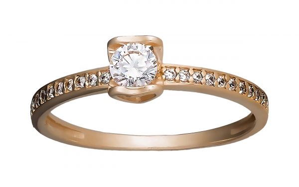 Золота каблучка КВ2702 Золотое кольцо КВ2702