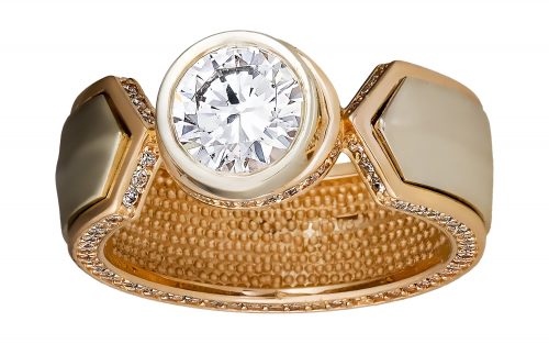 Золота каблучка КВ2711 Золотое кольцо КВ2711