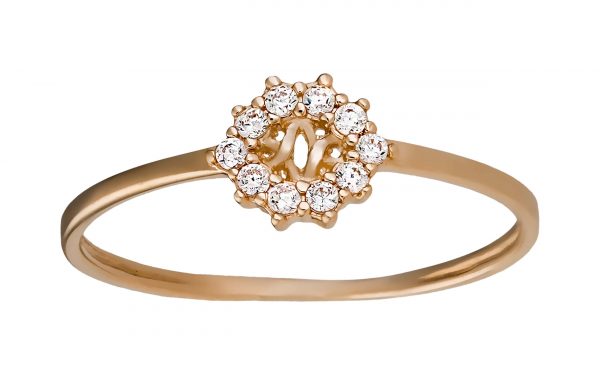 Золота каблучка КВ2744 Золотое кольцо КВ2744