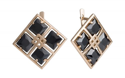 Золотые серьги СВ1189