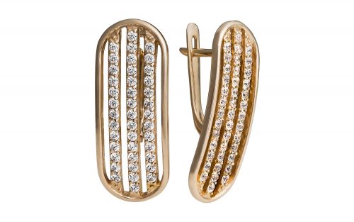 Золотые серьги СВ1215