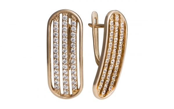 Сережки золоті СВ1215 Золотые серьги СВ1215