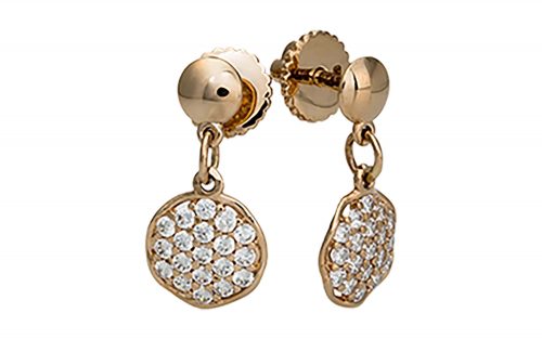 Золотые серьги СВ1491