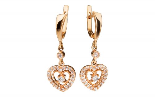 Золотые серьги СВ1509