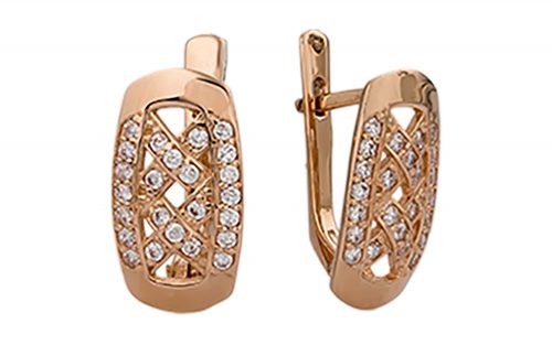 Золотые серьги СВ1537