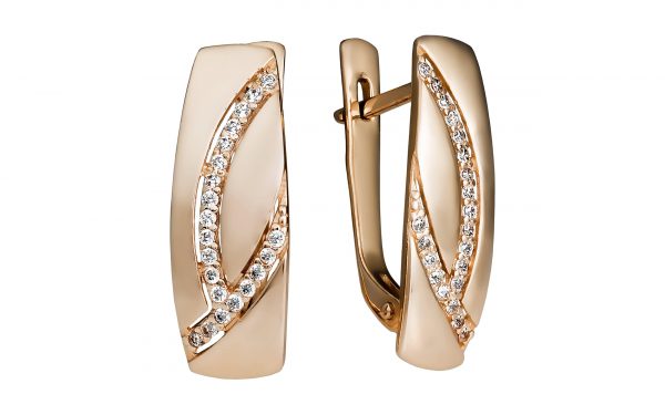 Золотые серьги СВ1847