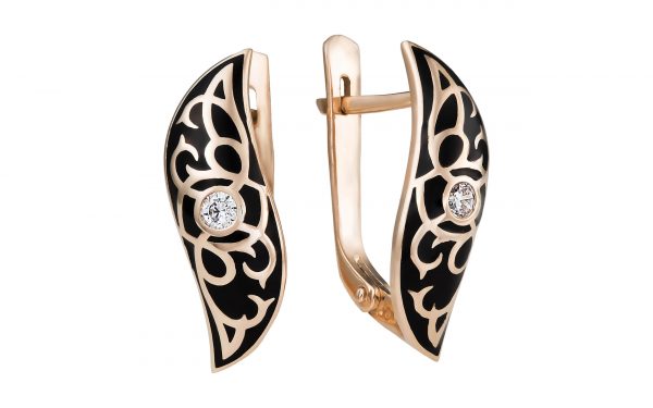 Золотые серьги СВ1851.14