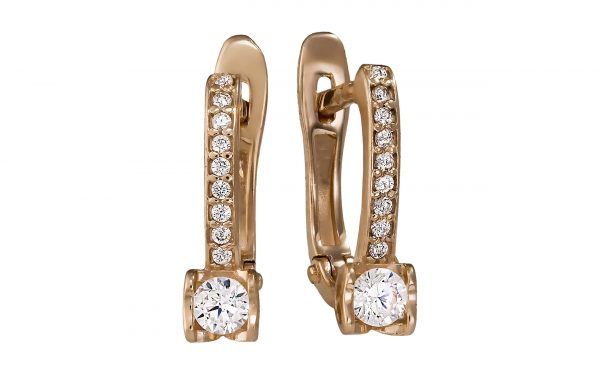 Золотые серьги СВ1867