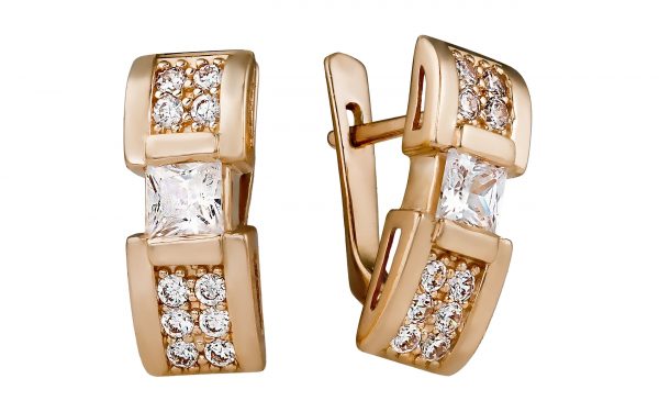 Золотые серьги СВ1871