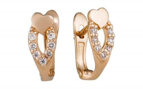 Золотые серьги СВ1875