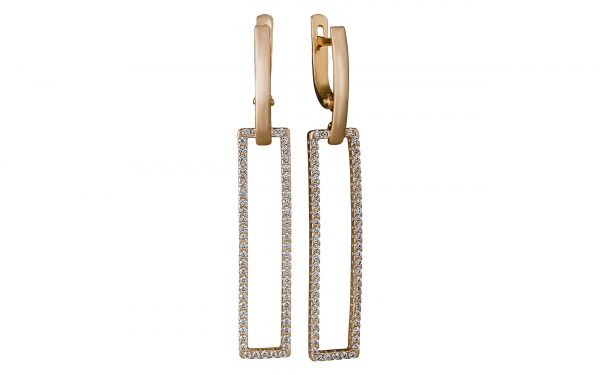 Золотые серьги СВ1881