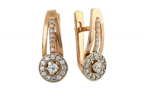 Золотые серьги СВ1919