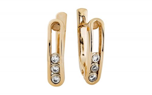 Золотые серьги СВ1928