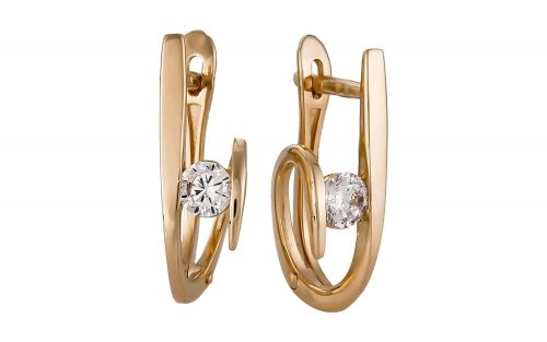 Золотые серьги СВ1943