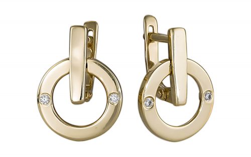 Золотые серьги СВ1948.2