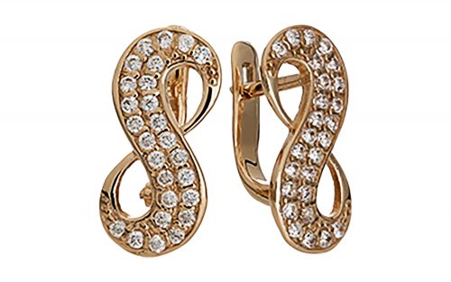 Золоті сережки СВ1449 Золотые серьги СВ1449