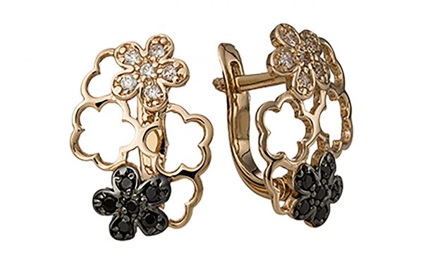 Золотые серьги СВ1451