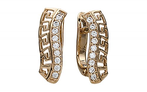 Золоті сережки СВ1457 Золотые серьги СВ1457