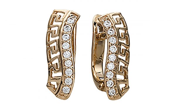 Золотые серьги СВ1457