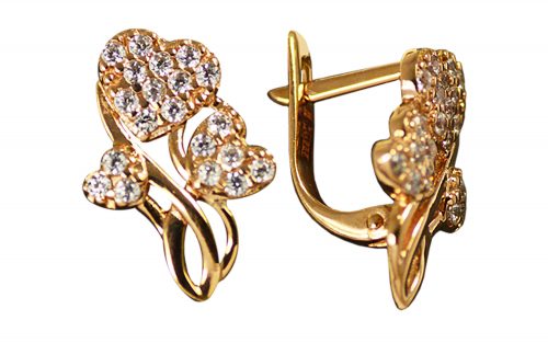 Золоті сережки СВ1461 Золотые серьги СВ1461