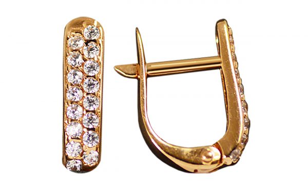 Золотые серьги СВ1463