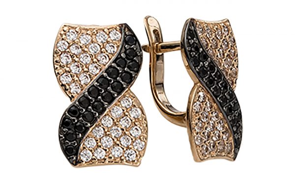 Золоті сережки СВ1470 Золотые серьги СВ1470