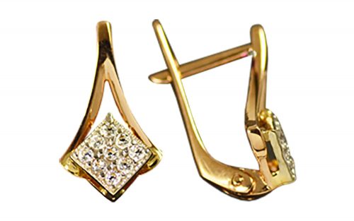 Золотые серьги СВ1474