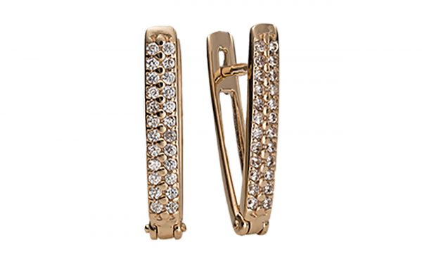 Золоті сережки СВ1484 Золотые серьги СВ1484