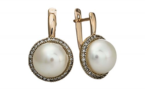 Золотые серьги СВ1494