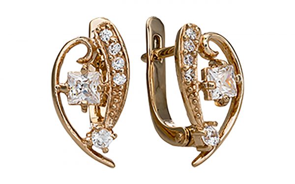 Золотые серьги СВ1533