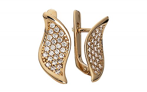 Золотые серьги СВ1548