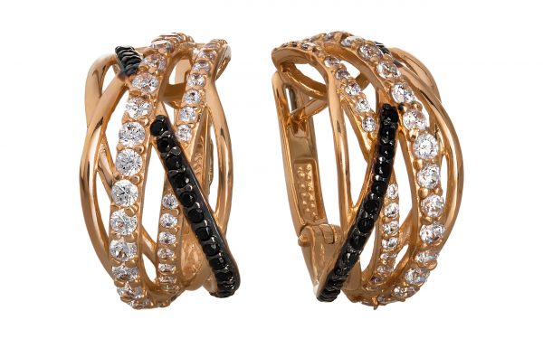 Золоті сережки СВ1577 Золотые серьги СВ1577