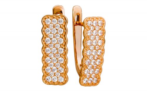 Золотые серьги СВ1582