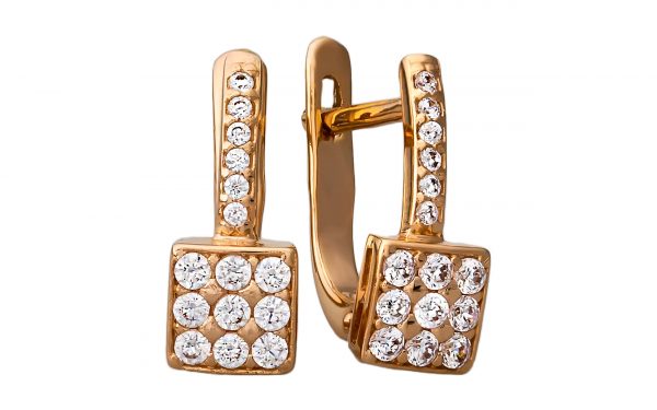 Золотые серьги СВ1595