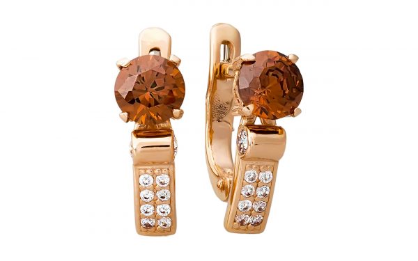 Золоті сережки СВ1602 Золотые серьги СВ1602