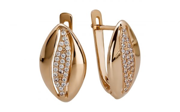 Золотые серьги СВ1694