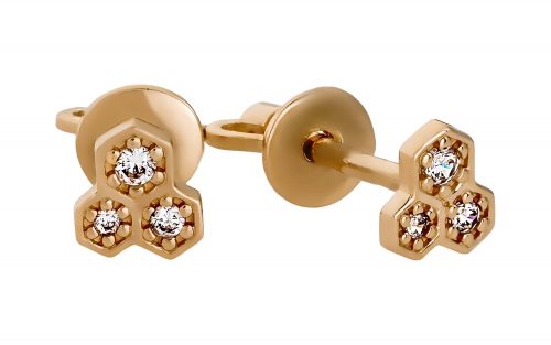 Золотые серьги СВ1823