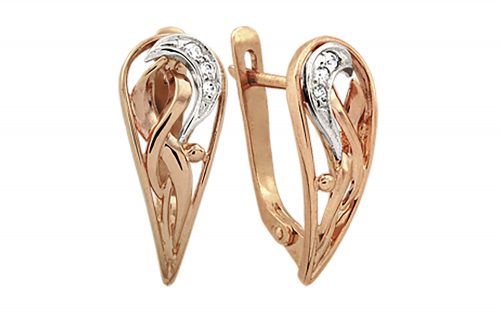 Золоті сережки СВ726 Золотые серьги СВ726