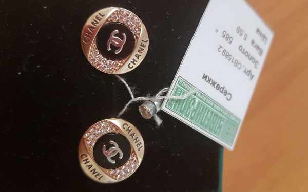 Золоті сережки СВ1589.2 ювелирный завод ЮвелирЭлит