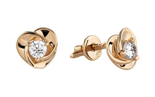 Золотые серьги СВ2036