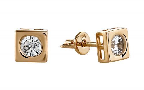 Золотые серьги СВ2076