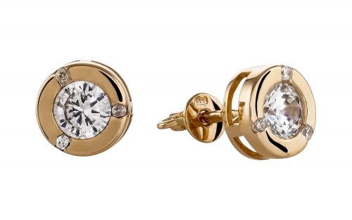 Золотые серьги СВ2082