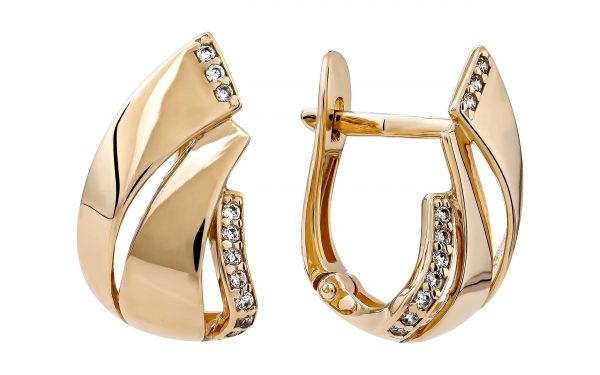 Золоті сережки СВ2097 Золотые серьги СВ2097