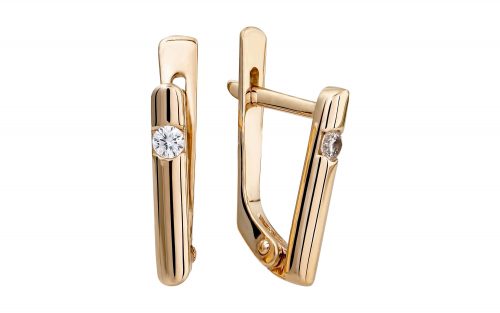 Золотые серьги СВ2101