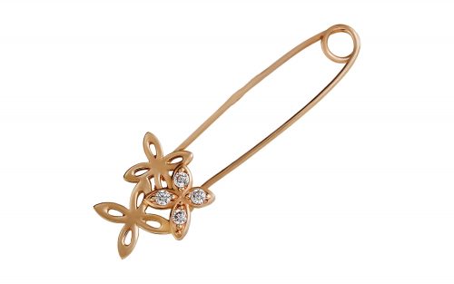 Золота брошка БШ232 Золотая брошь БШ232