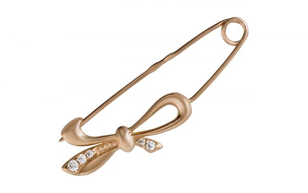 Золота брошка БШ233 Золотая брошь БШ233