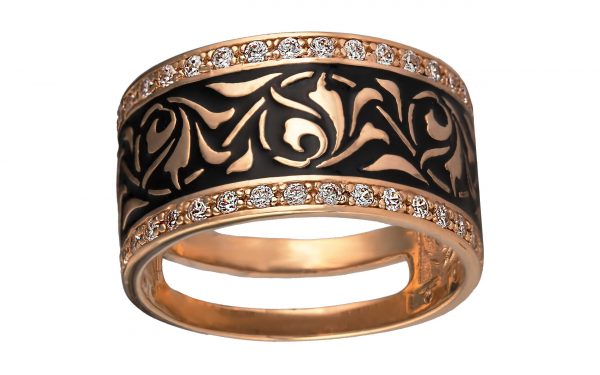 Золота каблучка КВ1830 Золотое кольцо КВ1830